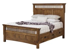 CVW Deluxe Mission Raised 6 Drawer Storage Bed