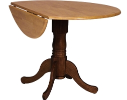 John Thomas Round Dropleaf Pedestal Table