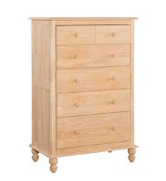 Whitewood Cottage 5 Drawer Chest