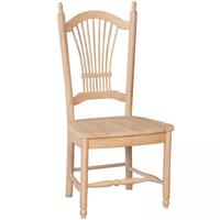 Whitewood Sheaf Back Chair with Steambent Backposts