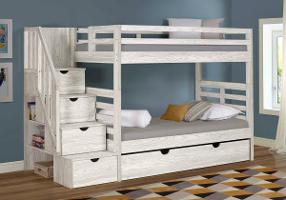 Innovations Manchester Twin over Twin Staircase Bunk Bed with Trundle