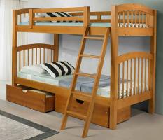 Innovations Phoenix Twin over Twin Bunk Bed with Under Bed Drawers