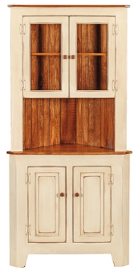 Dutchview Corner Cupboard with Doors