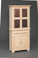 NR Colonial Hutch with Copper Tin Doors and 1 Drawer