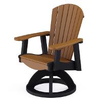 King Casual Polyvinyl Supreme Dining Swivel Chair