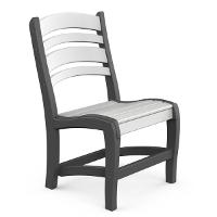 King Casual Polyvinyl Contempo Armless Dining Chair
