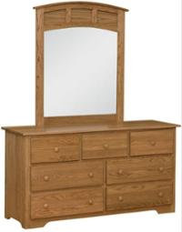 Eden Shaker Dresser & Mirror