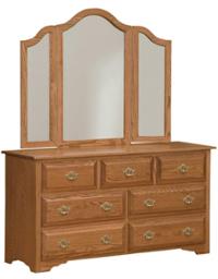 Eden Dresser & Tri-View Mirror