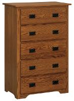 Eden Mission 5 Drawer Chest