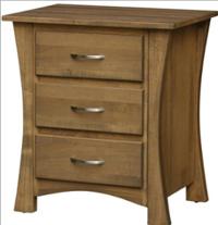 Eden Oxford 3 Drawer Nightstand