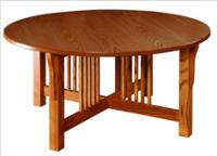 Byler's Prairie Mission Round Coffee Table