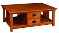 Byler's Prairie Mission Coffee Table with 4 Drawers