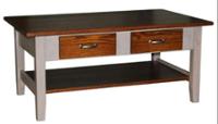 Byler's Two Tone Shaker Coffee Table with 2 Drawers