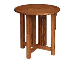 Byler's Prairie Mission Round End Table