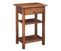 Byler's Mission Large Lamp Table with Drawer No Slats