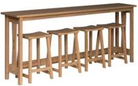 CVW Signature Sofa Bar w/ Stools