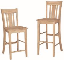 Whitewood San Remo Stool