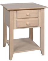 Archbold Shaker End Table with 2 Drawers