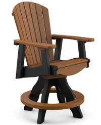 King Casual Polyvinyl Supreme Balcony Swivel Chair