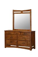CVW Homestead Triple Dresser and Mirror