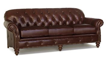 Smith Brothers 396 Leather Sofa