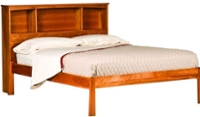 Woodforms Willow Bookcase Cherry Queen Bed