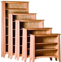 Woodforms Willow Cherry Bookcases