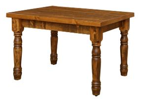 Honorwood 4’ Rustic Farm Table With Turned Legs