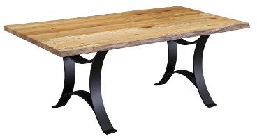 Ebony Spalted Maple Live Edge Golden Gate Dining Table