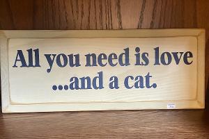 Love and a Cat Sign