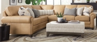 Smith Brothers 393 Leather Sectional